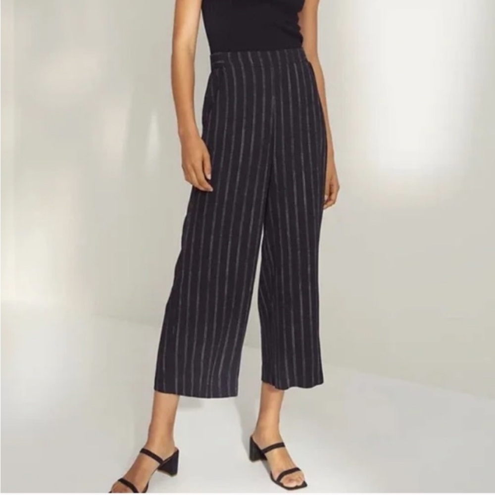Aritzia Wilfred Faun Wide Leg Cropped Pant